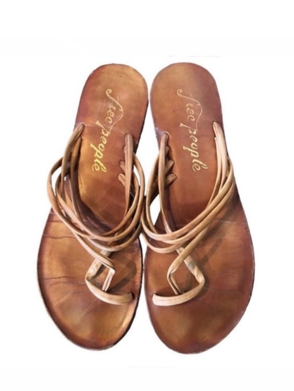 Free People Kayla Soft Strappy Tan Sandal | 39